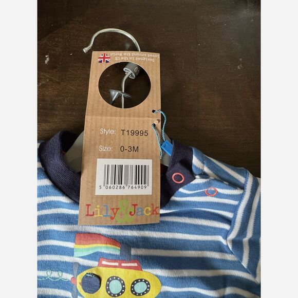 Lily & Jack Infant 2 Piece Blue and white - Ocean - Picture 2 of 4